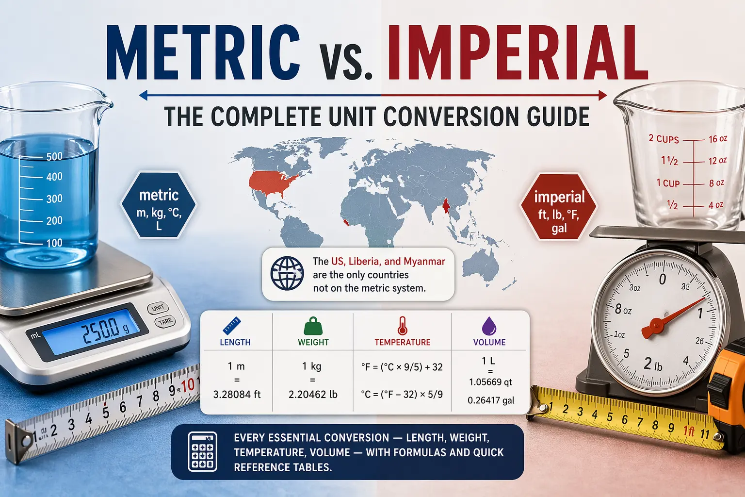 Metric vs Imperial: Complete Unit Conversion Guide 2026