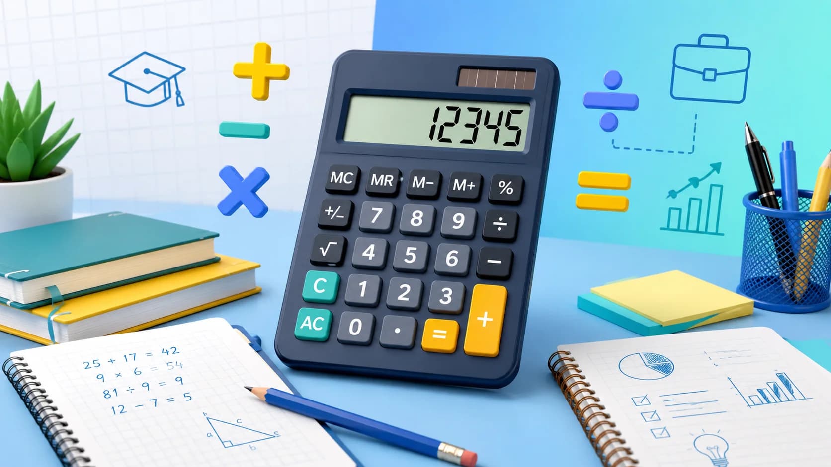 Basic Math Calculator for Students & Professionals