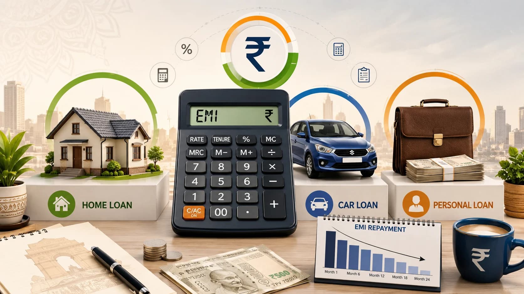 EMI Calculator India: How to Calculate Home Loan, Car Loan & Personal Loan EMI