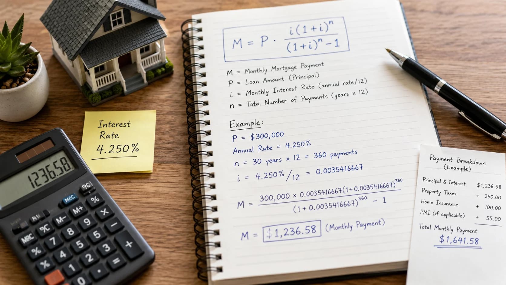 How to Calculate Mortgage Payments by Hand (The Formula Explained)