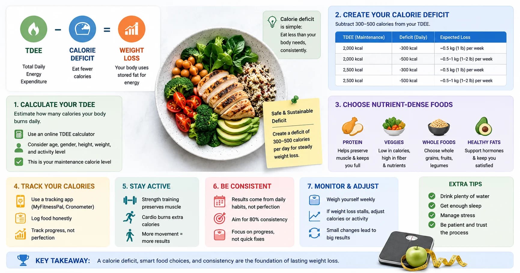 How to Create a Calorie Deficit for Weight Loss: Complete 2026 Guide