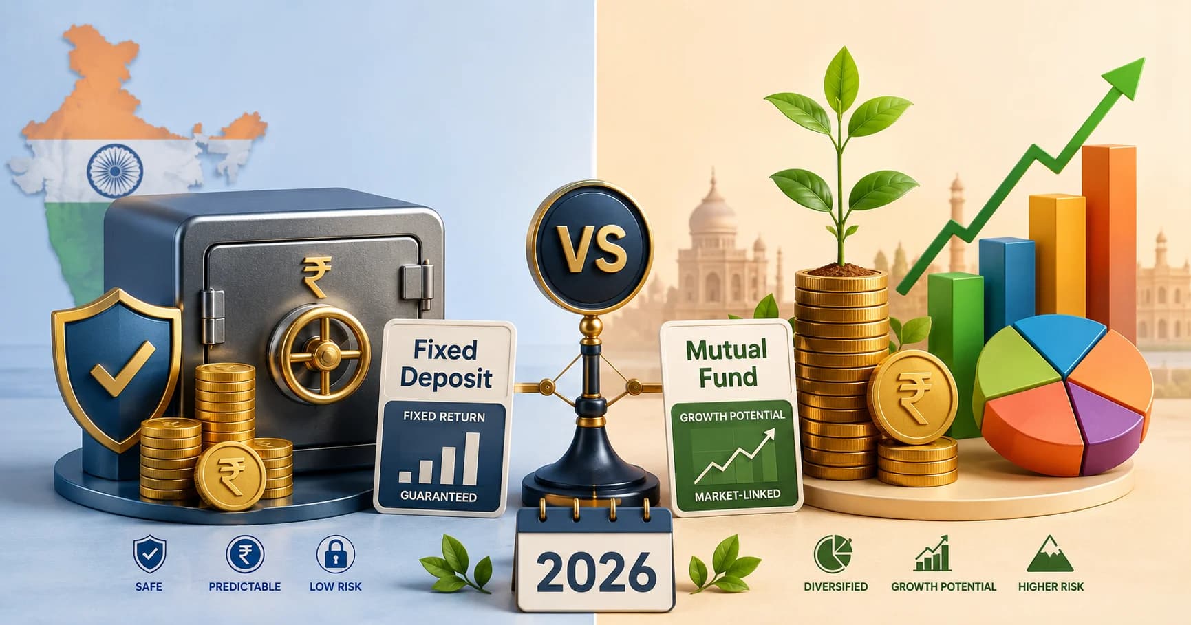 Fixed Deposit vs Mutual Fund in India: Where Should You Invest in 2026?