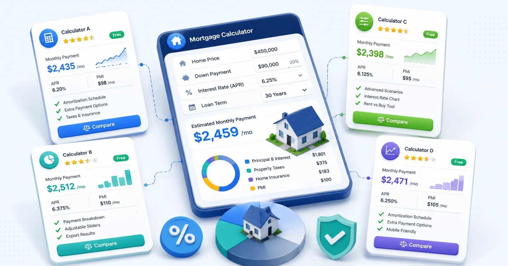 Best Free Mortgage Calculator Online 2026: Compare Top Tools