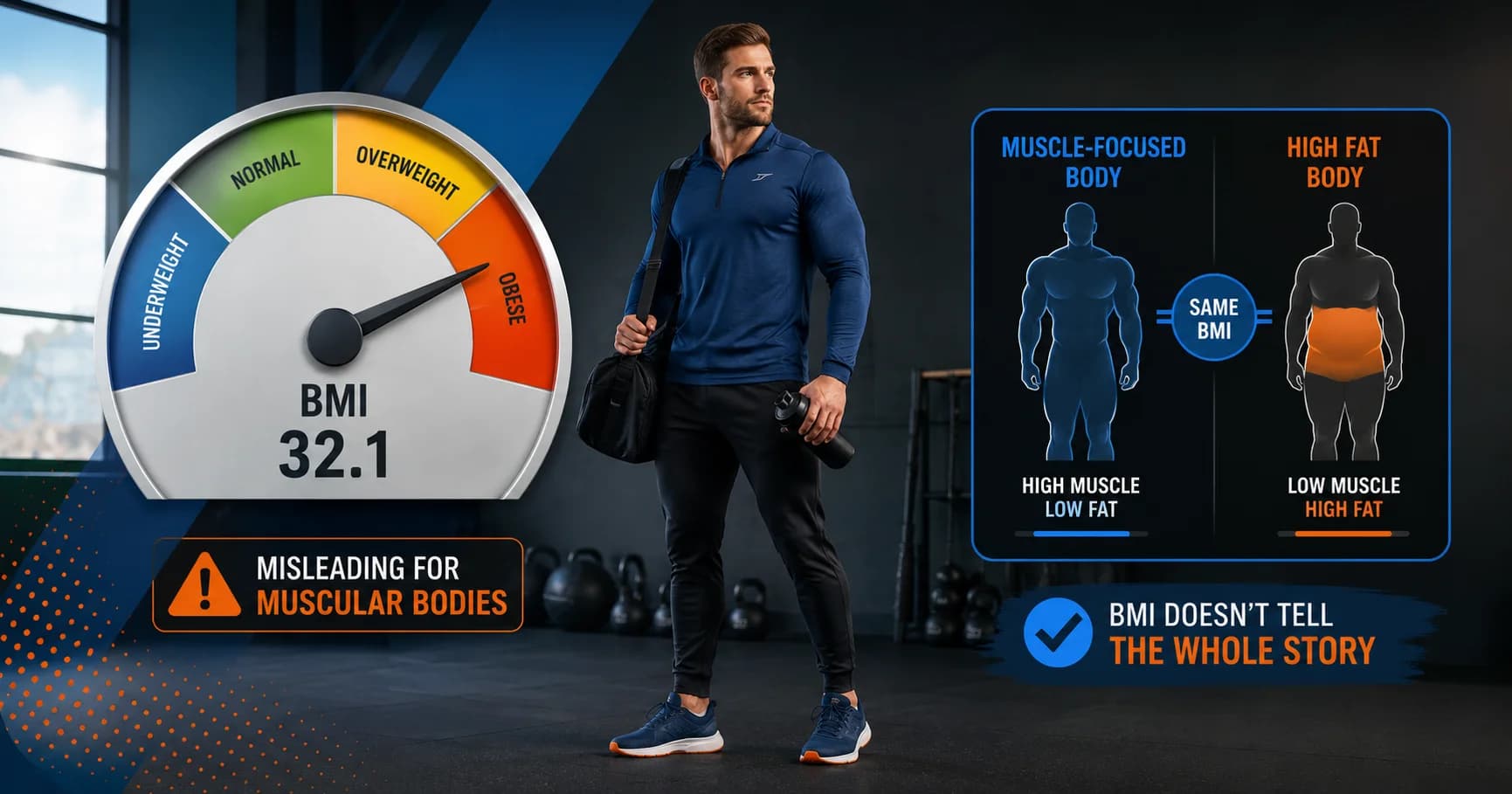 BMI for Athletes: Why the Standard Formula Fails Muscular Bodies