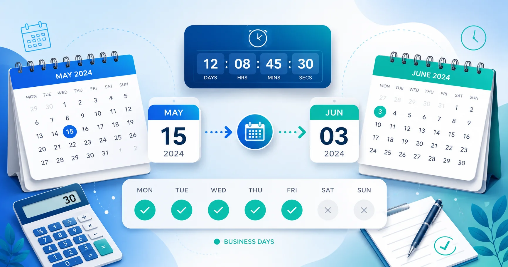 Date Calculator: How to Calculate Days Between Dates, Countdowns & Business Days