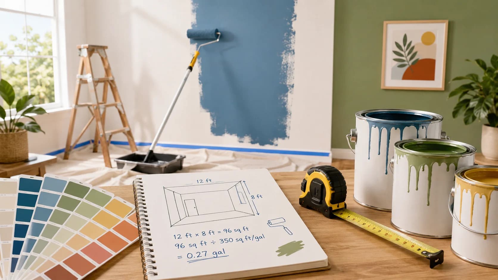Paint Coverage Calculator: How Many Gallons Do You Need for Any Room?