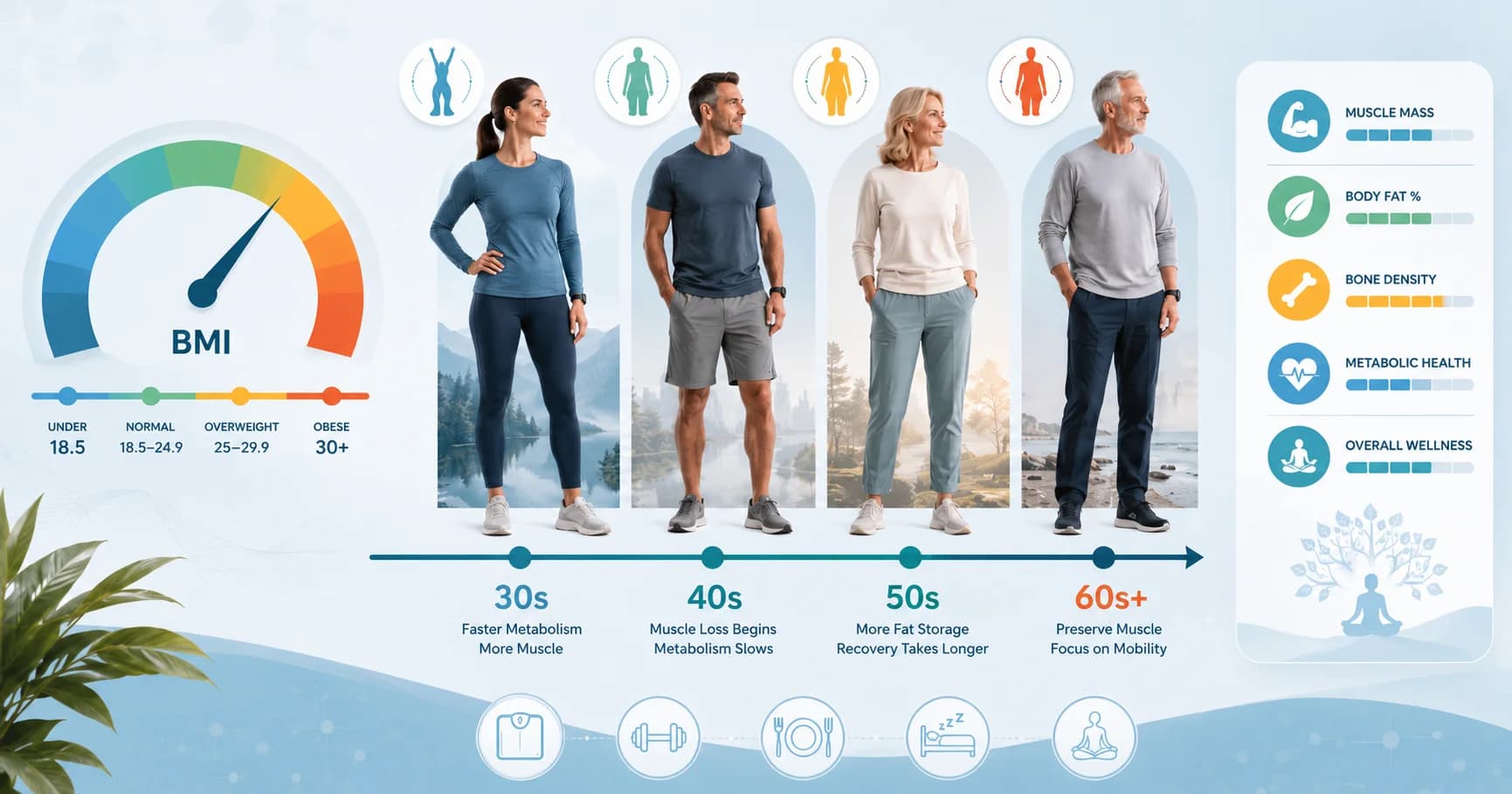 BMI by Age: Why Your Ideal BMI Changes After 30 (2026 Guide)