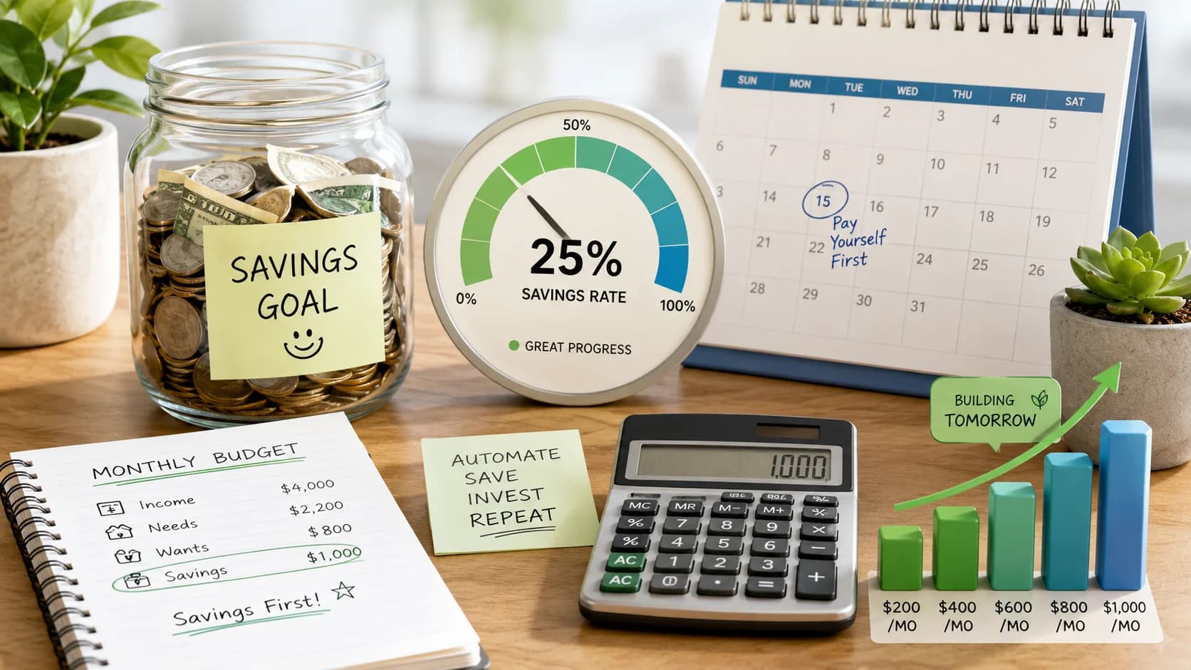 Savings Rate Calculator: How Much Should You Save Per Month?