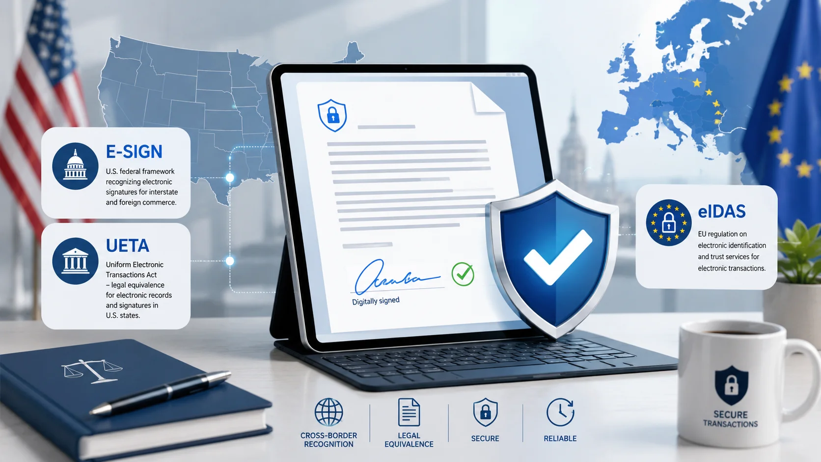 Are Electronic Signatures Legal? E-SIGN, UETA & eIDAS Explained in Plain English